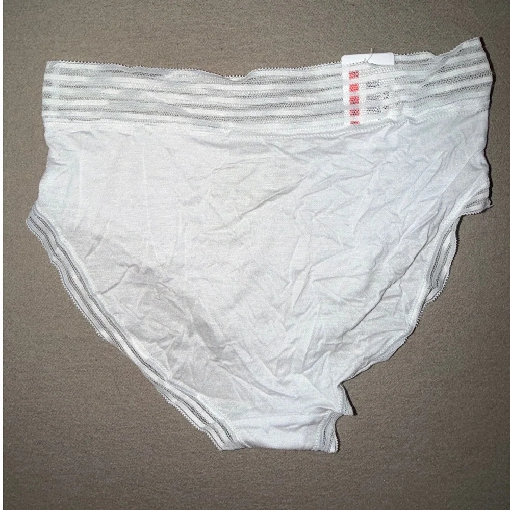 Calvin Klein‎ Modern Brief White Comfort Stretch Lace Trim Women's XS NWT